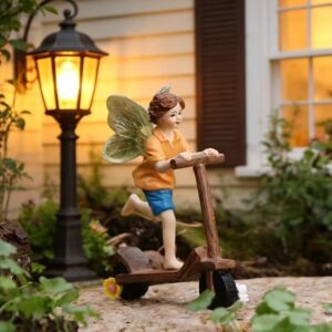 Boy Riding Scooter