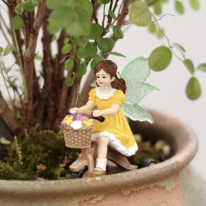 Girl Riding Flower Bicycle
